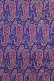 Blue Brocade Fabric