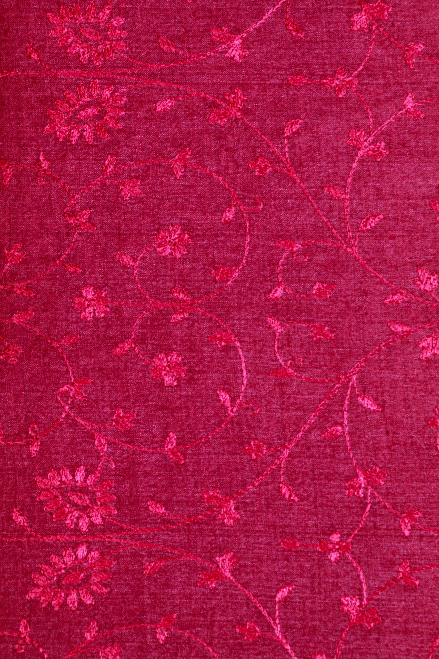 Maroon Munga Silk Fabric