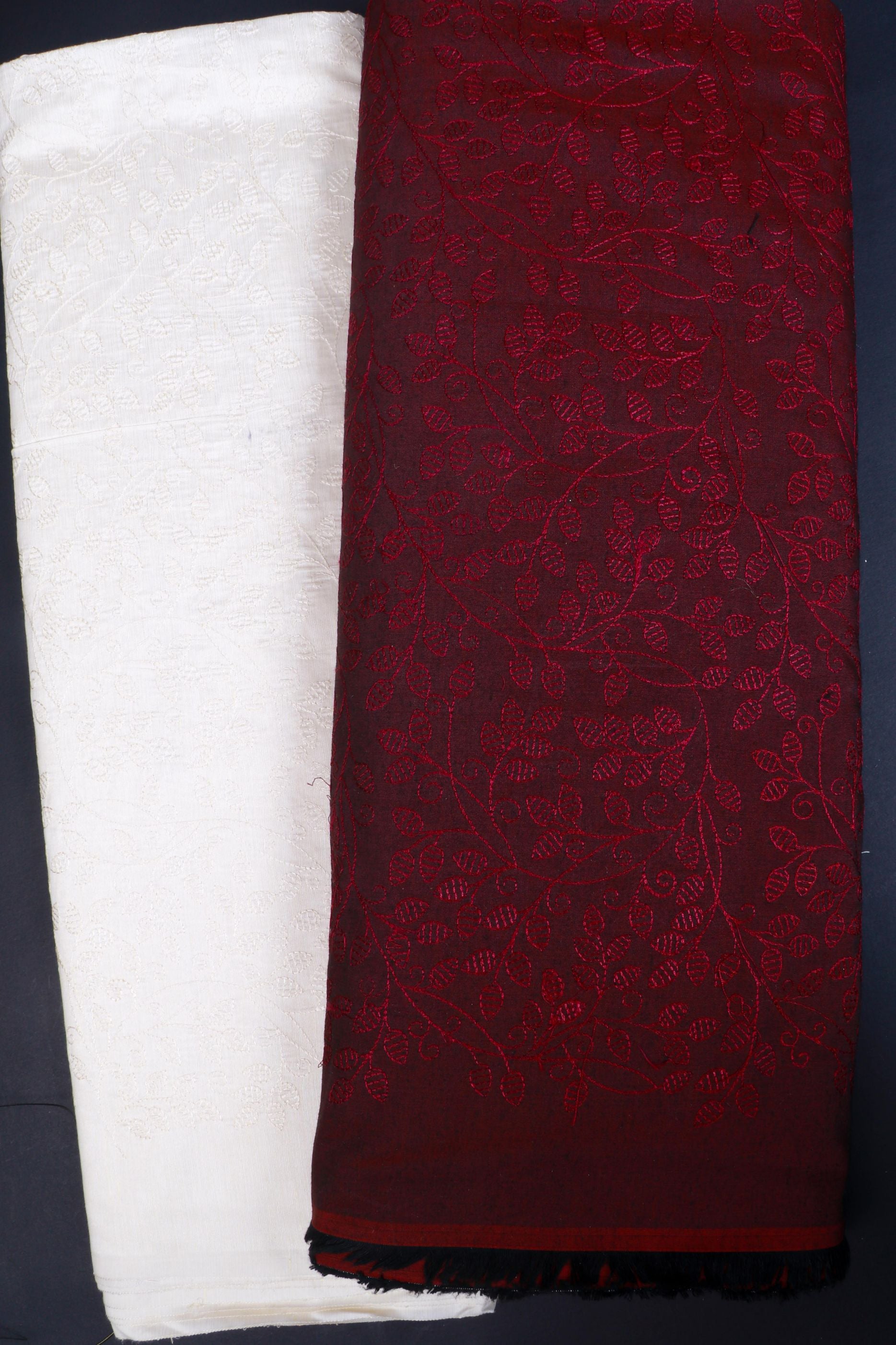 Maroon PS Silk Fabric