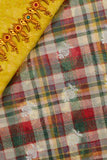 Maroon Kora Silk Fabric