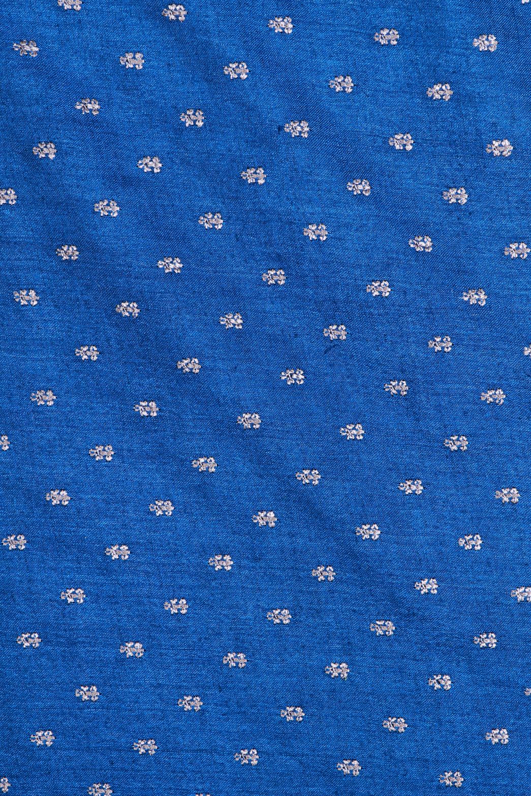 Navy Munga Silk Fabric