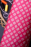 Pink Cotton Silk Fabric