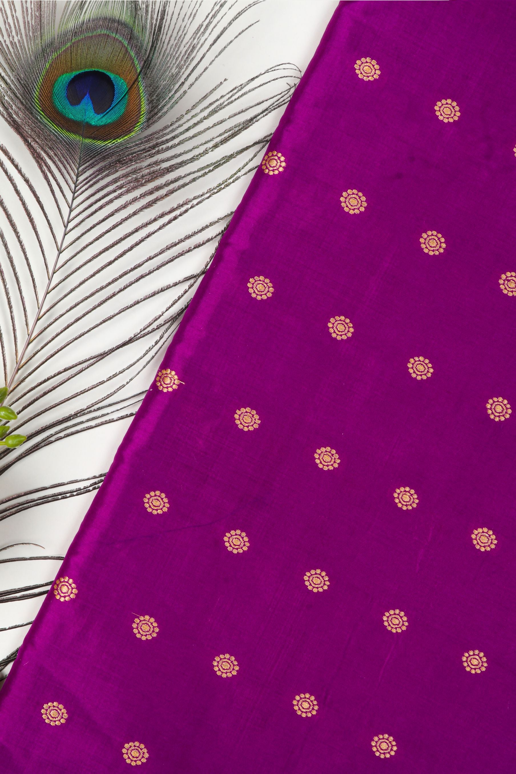 Magenta Katan Silk Fabric