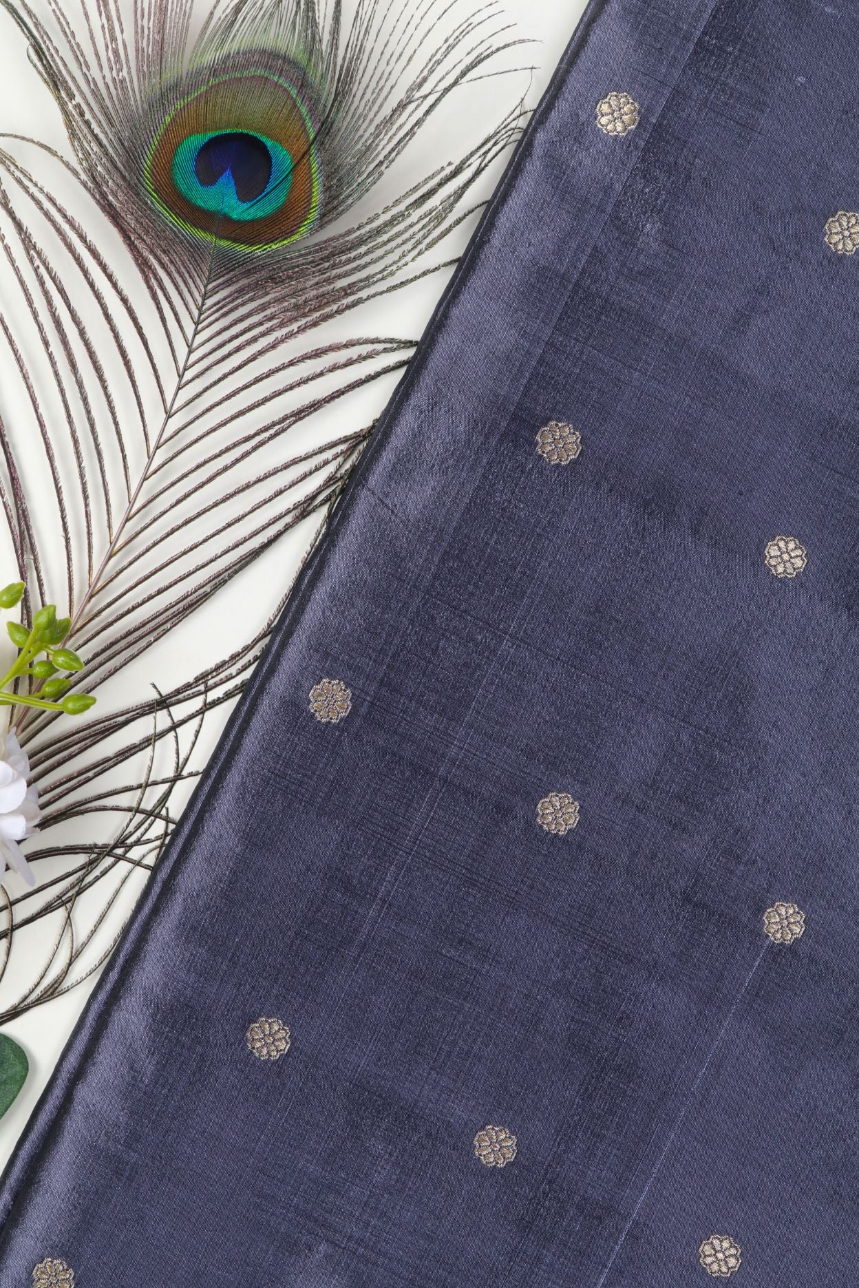 Dark Grey Katan Silk Fabric