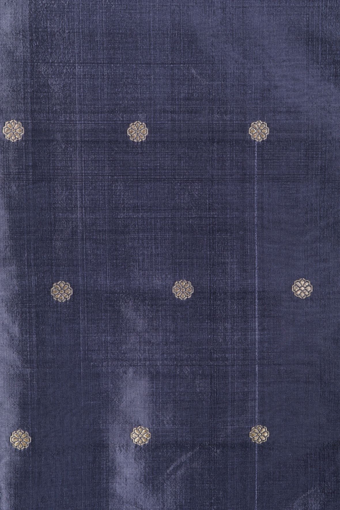 Dark Grey Katan Silk Fabric