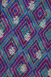 Blue Kora Silk Fabric