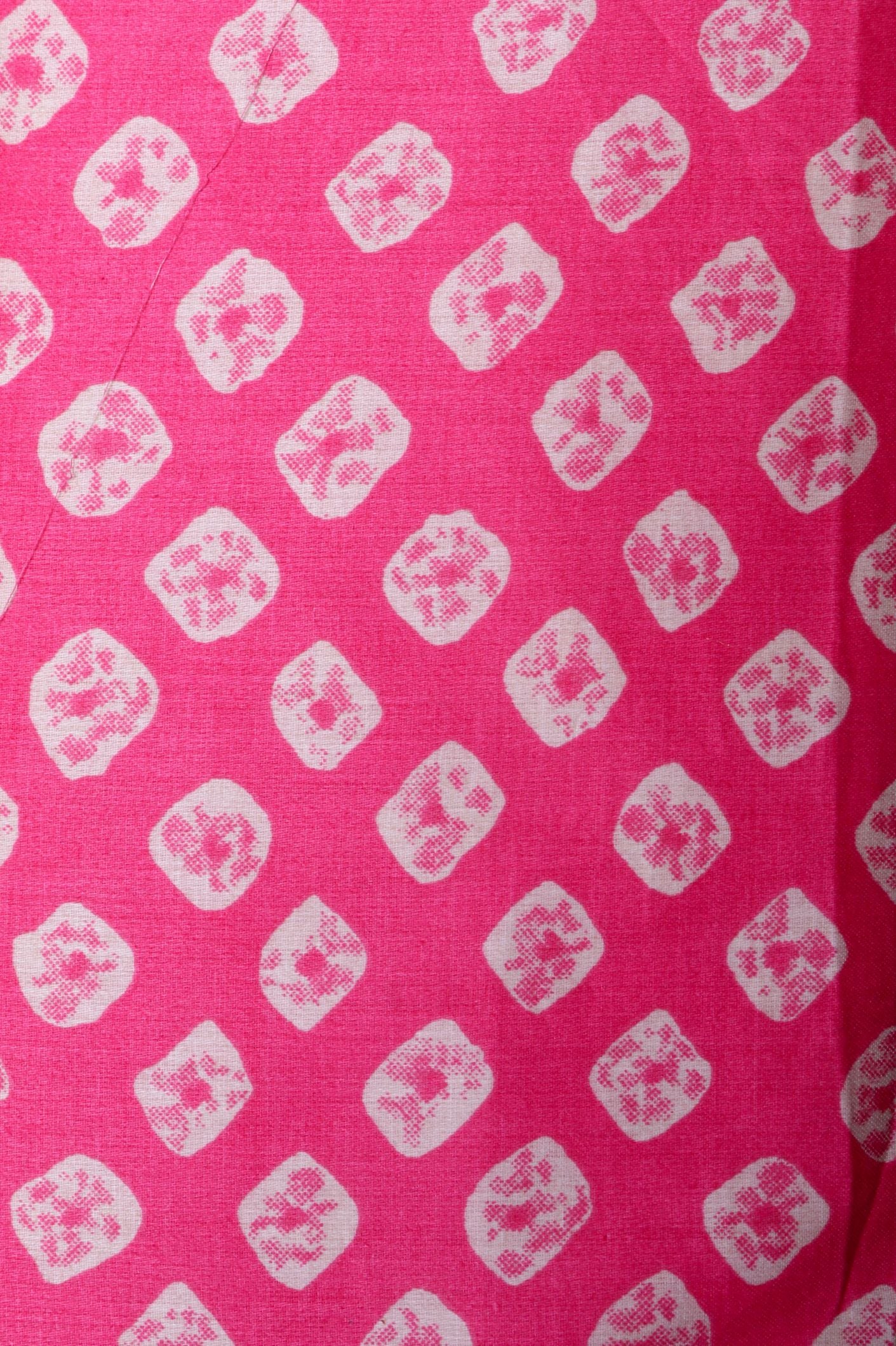 Pink Cotton Silk Fabric
