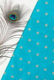 Teal Katan Silk Fabric