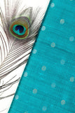 Peacock Blue Katan Silk Fabric