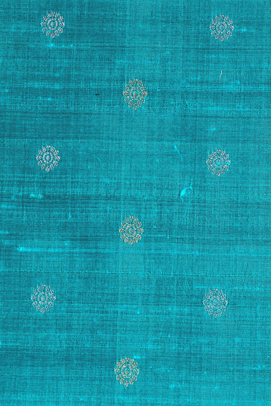 Peacock Blue Katan Silk Fabric