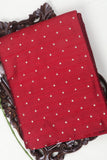Maroon Dupion Silk Fabric