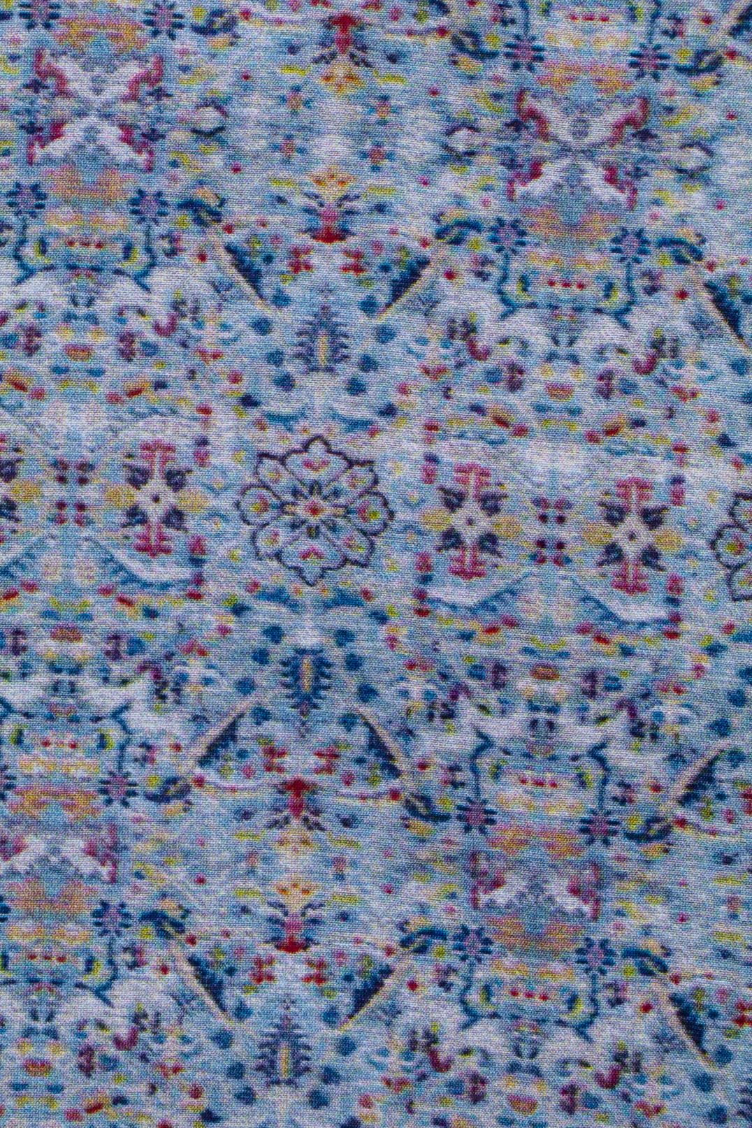 Blue Katan Silk Fabric