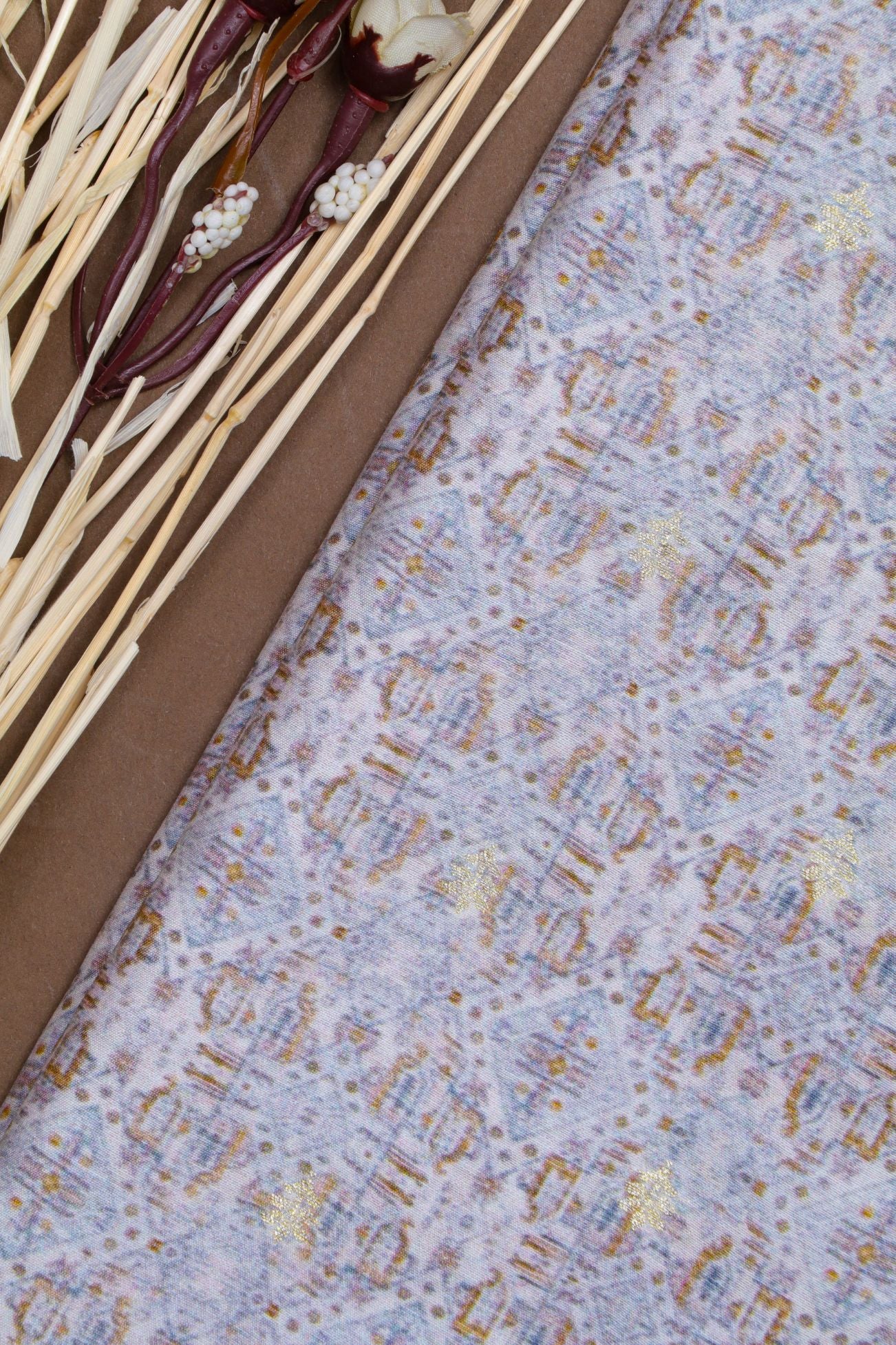 Grey Katan Silk Fabric