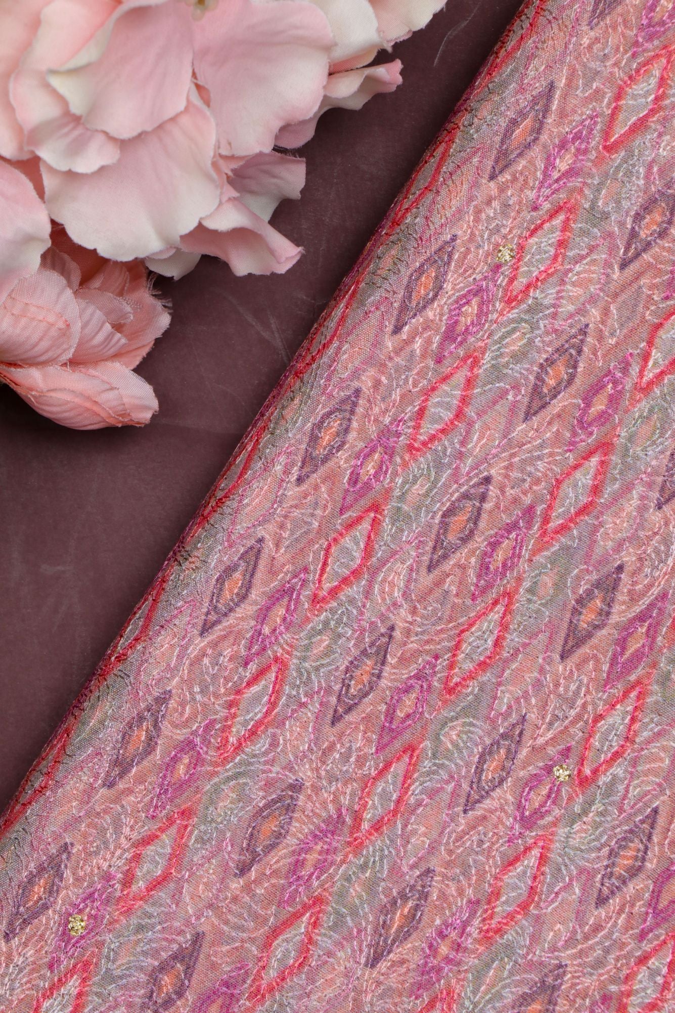Pink Munga silk  Fabric