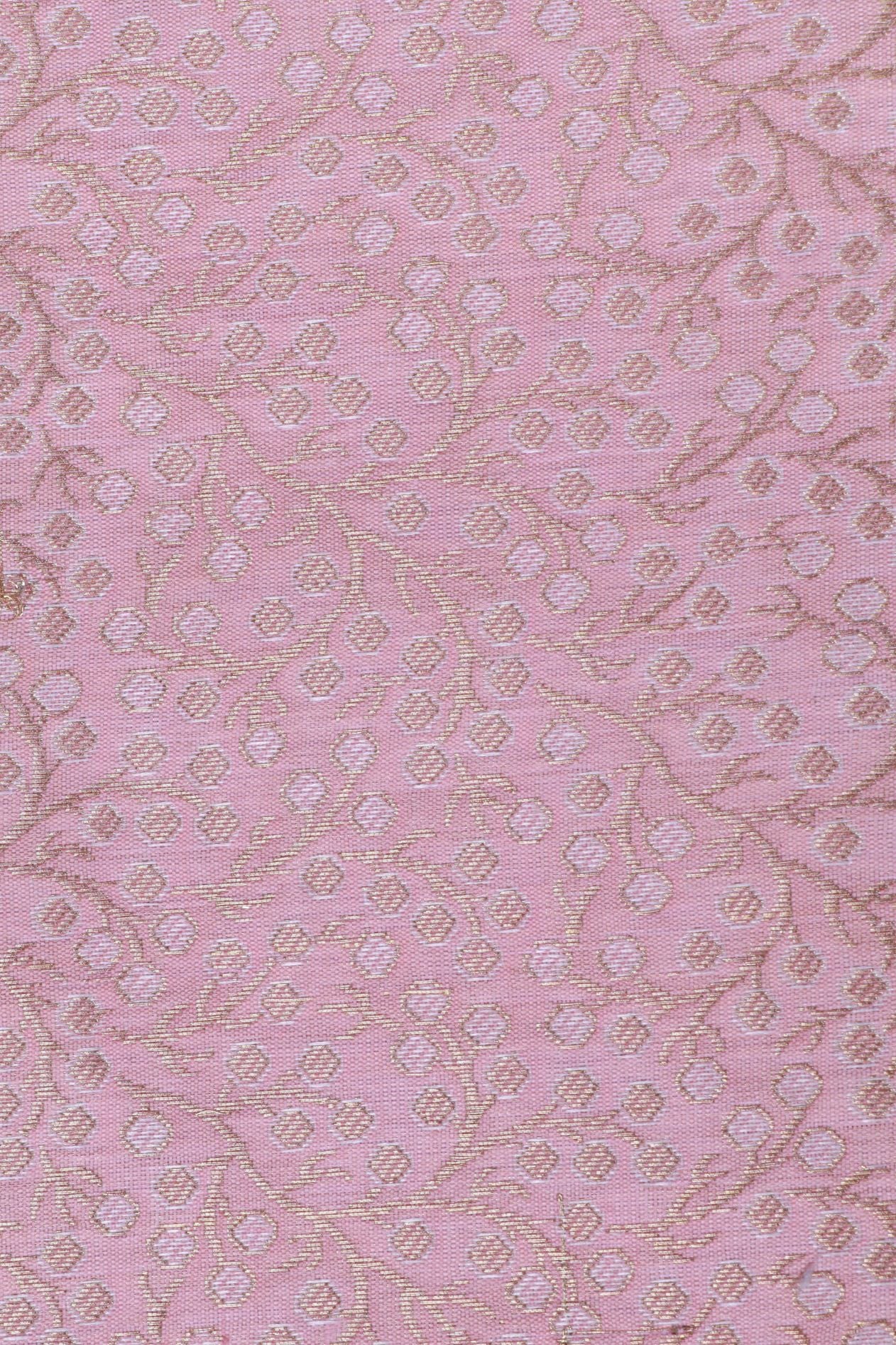 Peach Brocade Fabric