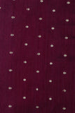 Maroon Dupion Silk Fabric