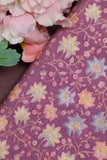 Purple Munga silk  Fabric
