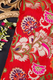 Red Broacde Fabric