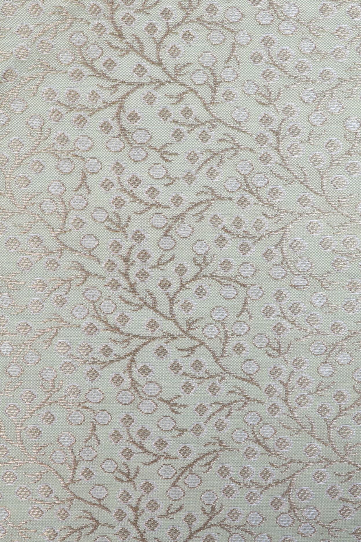 Green Brocade Fabric