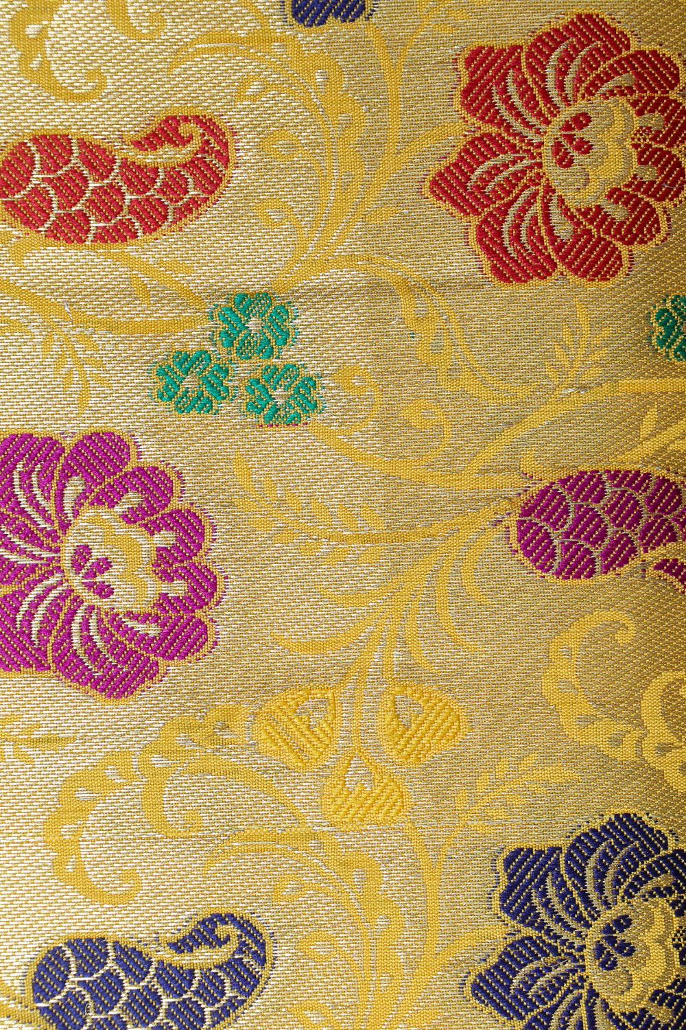 Yellow Brocade Fabric