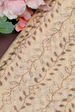 Cream Munga silk  Fabric